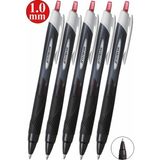 Artlantis Kırmızı Jel Uçlu Pilot Kalem 5 Adet Uniball Jetstream SXN-150S 1.0 mm Basmalı Pilot Kalem Roller Uçlu Likit Mürekkepli - 1.0mm - Standart