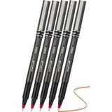 Artlantis Kırmızı Pilot Kalem UB-155 Micro Deluxe 5 Adet Uniball Pilot Kalem 0.5 mm Roller Uçlu Pilot Kalem İnce Uçlu Likit