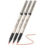 Artlantis Kırmızı Pilot Kalem UB-177 Fine Deluxe 3 Adet Uniball Pilot Kalem 0.5 mm Roller Uçlu Pilot Kalem Ince Uçlu Likit Mürek - 0.5mm - Standart
