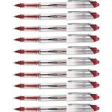 Artlantis Kırmızı Pilot Kalem UB-200 Vision Elite 0.8mm 10 Adet Uniball Pilot Kalem 0.8 mm Roller Uçlu Pilot Kalem İnce Uçlu Likit