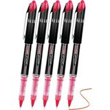 Artlantis Kırmızı Pilot Kalem UB-205 Vision Elite 0.5mm 5 Adet Uniball Pilot Kalem 0.5 mm Roller Uçlu Pilot Kalem Ince Uçlu Likit - Standart