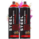 Artlantis Kırmızı Sprey Boya 200 ml 2 Adet Hızlı Kuruyan Profesyonel Ahşap Plastik Demir Metal Cam Porselen Duvar Renkli