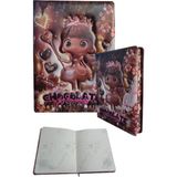 Artlantis Kokulu Not Defteri 1 Adet Puffy Cute 13X18CM 96 Yaprak Çizgili Pofuduk Defter Kız Hediye Defter - Kahverengi