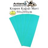 Artlantis Krapon Kağıdı 50x200 cm 5 Adet Renkli Grapon Kağıdı Okul Sınıf Etkinlik Kreş Okul Öncesi Kırapon Gra