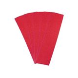 Artlantis Krapon Kağıdı 50x200 cm 5 Adet Renkli Grapon Kağıdı Okul Sınıf Etkinlik Kreş Okul Öncesi Kırmızı
