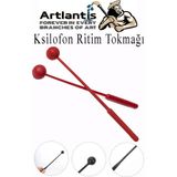 Artlantis Ksilofon Tokmağı 1 Çift Kırmızı 1 Paket Ritim Çubuğu Plastik - Standart