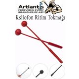 Artlantis Ksilofon Tokmağı 1 Çift Kırmızı 1 Paket Ritim Çubuğu Plastik