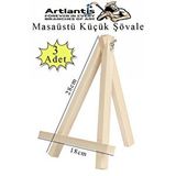 Artlantis Küçük Akrobat Şövale Masaüstü 3 Adet Mini Katlanabilir Tuval Çerçeve Fotoğraf Sövale Ressam Sehbası Resim Standı