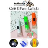 Artlantis Küçük El Feneri Led Işıklı 3 Adet Anahtarlıklı Mini El Feneri İlk Yardım Feneri Deprem Feneri Karne Hediyesi