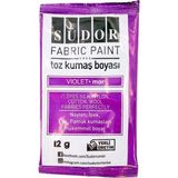 Artlantis Kumaş Boyası Toz 12 gr 1 Adet Südor Toz Kumaş Boyası Kot Pantalon Gömlek Tişört Tekstil Kumaş Boyası 1 Adet - Mor