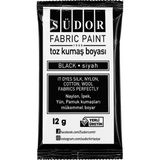 Artlantis Kumaş Boyası Toz 12 gr 1 Adet Südor Toz Kumaş Boyası Kot Pantalon Gömlek Tişört Tekstil Kumaş Boyası 1 Adet - Siyah