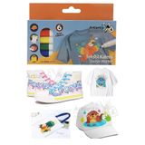Artlantis Kumaş Kalemi 6 Renk Tekstil Markör Kalemi 1 Paket Kalıcı Tişört Ayakkabı Giysi Bez Çanta Keçeli Boya