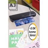 Artlantis Laminasyon Makinesi 1 Adet Mapilam LM37 A3 Kişisel Ofis Sıcak Laminasyon Makinesi Fotoğraf Şeffaf Kaplama - Beyaz
