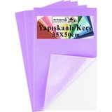 Artlantis Lila Yapışkanlı Keçe 35X50 cm 3 Adet 2.0 mm Kendinden Yapışkanlı Renkli Hobi Keçesi Elişi Keçe Kumaşı Anasınıfı - Standart