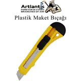 Artlantis Maket Bıçağı Plastik Büyük Boy 1 Adet 18 mm Plastik Falçata Bıçağı Büyük Boy - Renkli - Standart