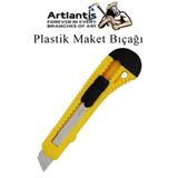 Artlantis Maket Bıçağı Plastik Büyük Boy 1 Adet 18 mm Plastik Falçata Bıçağı Büyük Boy