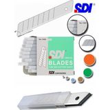 Artlantis Maket Bıçağı Yedeği Geniş 1 Tüp 10 lu 18 mm SDI Falçata Bıçağı Yedek Ağızları Koli Karton Kesici Hobi