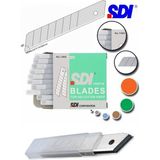 Artlantis Maket Bıçağı Yedeği Geniş 10 Tüp 10 Lu 18 mm Sdı Falçata Bıçağı Yedek Ağızları Koli Karton Kesici Hobi - Çelik - Standart - 18mm