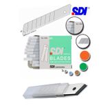 Artlantis Maket Bıçağı Yedeği Geniş 5 Tüp 10 lu 18 mm SDI Falçata Bıçağı Yedek Ağızları Koli Karton Kesici Hobi