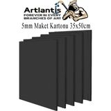 Artlantis Maket Kartonu Siyah Fotoblok 5 mm 35X50 cm 5 Adet Hobi Sanat Okul Köpüklü Straforlu Maket Kartonu - Standart - 35x50cm