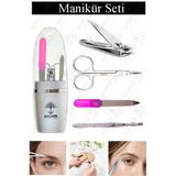 Artlantis Manikür Seti 4 Lü 1 Paket Çelik Tırnak Makası Törpü Cımbız Et Makası Tırnak Bakım Seti El Ayak Bakım Seti Paslanmaz - Gümüş - 1 Adet - Standart