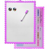 Artlantis Manyetik Çift Taraflı Yazı Tahtası Renkli 25X35 cm 1 Adet Çocuklar Için Silinebilir Mıknatıslı Yazı Tahtası Plastik - Mor
