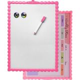 Artlantis Manyetik Çift Taraflı Yazı Tahtası Renkli 25X35 cm 1 Adet Çocuklar Için Silinebilir Mıknatıslı Yazı Tahtası Plastik - Pembe