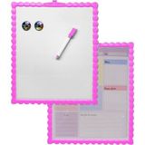 Artlantis Manyetik Çift Taraflı Yazı Tahtası Renkli 29X29 cm 1 Adet Çocuklar Için Silinebilir Mıknatıslı Yazı Tahtası Plastik - Pembe
