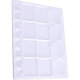 Artlantis Masa Üstü Resim Paleti 1 Adet 20 Hazneli Boya Paleti 25X33 cm Sanatsal Boyalar Için B� - Çok Renkli