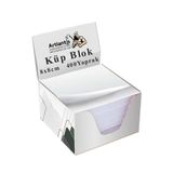 Artlantis Masaüstü Küp Blok Not Kağıdı 1 Paket 8x8 cm Beyaz Küp Not Kağıdı Kare Kağıt Beyaz Boş Kağıt 400 Yapr