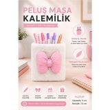 Artlantis Masaüstü Peluş Kalemlik Organizer 1 Adet PP-283 Renkli Masa Üstü Kalemlik Düzenleyici Plastik Ofis Büro Ev Çalışma Masası - Açık Pembe