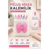 Artlantis Masaüstü Peluş Kalemlik Organizer 1 Adet PP-283 Renkli Masa Üstü Kalemlik Düzenleyici Plastik Ofis Büro Ev Çalışma Masası - Pembe
