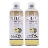 Artlantis Mat Akrilik Vernik 400 Ml Sprey 2 Adet Kalıcı Şeffaf Koruma İç Ve Dış Mekan Çizilmeye Karşı Dayanıklı Kalıcı Çok Renkli