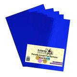 Artlantis Mavi 50X70 Metalik Aynalı Fon Kartonu 5 Adet 1 Paket Artlantis Aynalı Metalik Fon Kartonu