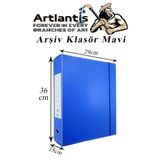 Artlantis Mavi Arşiv Ve Proje Kutusu 29x36x15cm 1 Adet Arşiv Klasörü Lastikli Plastik Arşiv Klasörü Büro Okul Sınıf