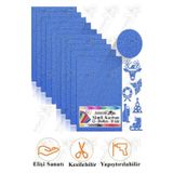 Artlantis Mavi Simli Karton A3 30x40 cm 10 lu 1 Paket Simli Fon Kartonu Parıltılı Kağıt Anasınıfı Kreş Etkinlik Proje