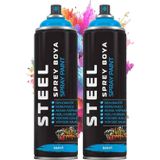 Artlantis Mavi Sprey Boya 200 ml 2 Adet Hızlı Kuruyan Profesyonel Ahşap Plastik Demir Metal Cam Porselen Duvar Renkli