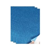 Artlantis Mavi Yapışkanlı Simli Eva 35x50 cm 3 Adet Simli Yapışkanlı Eva Süngeri Okul Kreş Anasınıfı Elişi Etkinlikleri Hobi