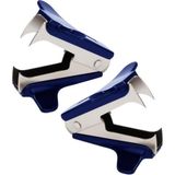 Artlantis Mavi Zımba Teli Sökücü 2 Adet 24/6 ve No 10 Zımba Teli Çıkarıcı Paslanmaz Çelik Metal Zımba Sökücü - 41 Delft Blue