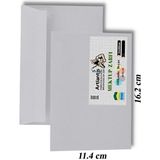 Artlantis Mektup Zarfı Silikonlu 114X162 mm 50 Adet 1 Paket Artlantis Cırtlı Beyaz Zarf Takı Zarfı Düğün Para Zarfı - Standart