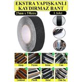 Artlantis Merdiven Kaydırmaz Bant 25MM 1 Adet 5 Metre Zemin Kaymaz Band 2.5 cm Yapışkanlı Basamak Mermer Beton Fayans Ayakkabı - Siyah - 25mm x 5 metre - Standart