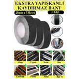 Artlantis Merdiven Kaydırmaz Bant 25mm 3 Adet 5 Metre Zemin Kaymaz Band 2.5 cm Yapışkanlı Basamak Mermer Beton