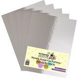 Artlantis Metalik Aynalı Gri 5 Adet 50x70 cm Fon Kartonu