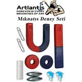 Artlantis Mıknatıs Seti 1 Paket Deney Malzemesi Okul Projeleri Için Manyetik Mıknatıs Deney Oyun Seti Eğitici - Kırmızı - Mavi - Standart