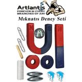 Artlantis Mıknatıs Seti 1 Paket Deney Malzemesi Okul Projeleri Için Manyetik Pusula Deney Oyun Seti Eğitici - Kırmızı - Mavi - Standart