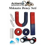 Artlantis Mıknatıs Seti 10 Parça 1 Paket Deney Malzemesi Okul Projeleri İçin Manyetik U I Araba Halka Mıknatıs
