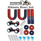 Artlantis Mıknatıs Seti 20 Parça 1 Paket Deney Malzemesi Okul Projeleri Için Manyetik U I Araba Halka Mıknatıs Deney Oyun Seti - Kırmızı - Mavi - Standart