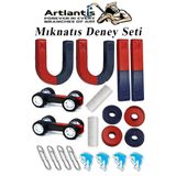 Artlantis Mıknatıs Seti 20 Parça 1 Paket Deney Malzemesi Okul Projeleri İçin Manyetik U I Araba Halka Mıknatıs