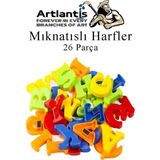 Artlantis Mıknatıslı Harfler 26 Parça 1 Paket Bubu Manyetik Harfler Okul Öncesi Eğitim Harfleri Öğrenme - Çok Renkli - Standart