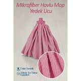 Artlantis Mikrofiber Paspas Mop Yedek Ucu 1 Adet Kaliteli Mikrofiber Paspas Laminant Parke Seramik Fayans Mermer Temizlik Bezi - Standart - Pembe